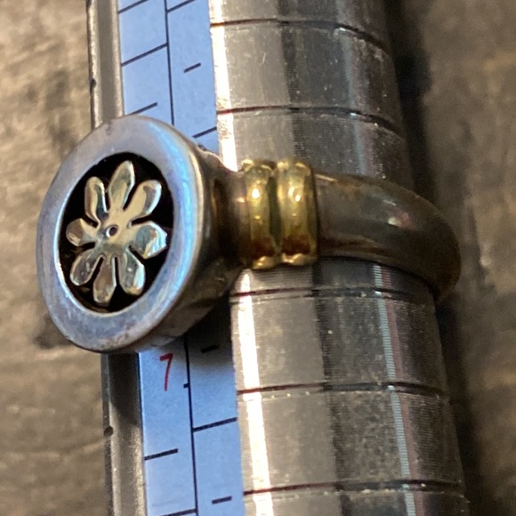 Two tone ring 925/18k (147) - Picture 4 of 6